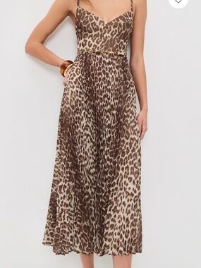 Zimmermann | Dresses | Zimmermann Pink Leopard Cotton Midi Dress | Poshmark